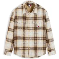 Tommy Hilfiger Overhemd beige / bruin / wit