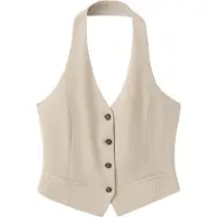 Mango Gilet 'EVANS' beige