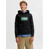 Jack & Jones Junior Sweatshirt 'JJBuster' groen / zwart / wit