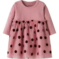 Name it Jurk 'NBFNagina' mauve / zwart