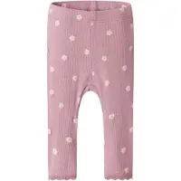 Name it Leggings 'NBFLAUREL' lichtgroen / pruim / rosé