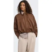 ONLY Onlmoon-stina faux suede bomber pnt noos soft silt