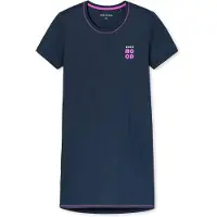 Schiesser Nachthemd ' Casual Essentials ' donkerblauw