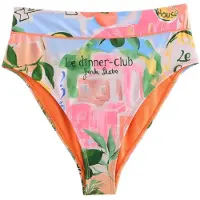 Lipsy Bikinibroek azuur / groen / lichtoranje / wit