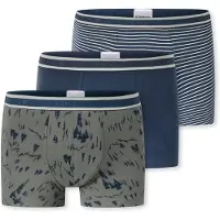 Schiesser Onderbroek '95/5 Multi' donkerblauw / kaki / wit