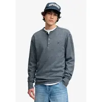 Superdry Shirt blauw gemêleerd