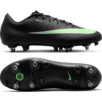 Nike Mercurial Vapor 17 Academy IJzeren-Nop Voetbalschoenen (SG) Anti-Clog Zwart Felgroen Zilvergrijs