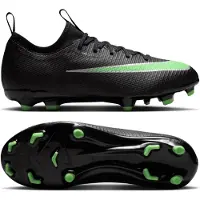 Nike Mercurial Vapor 17 Academy Gras / Kunstgras Voetbalschoenen (MG) Kids Zwart Felgroen Zilvergrijs