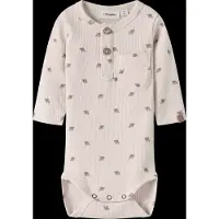 Name it Rompertje/body ecru / lichtbruin