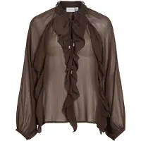 Vila Blouse 'VITiro' bruin