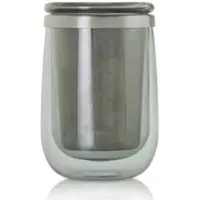 AdHoc Theeglas met Filter Fusion Grijs 400 ml (2-delig)