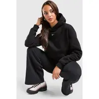 Nike Sweatshirt 'Studio Fleece' zwart / wit