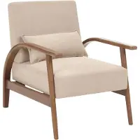 Beliani SKARA - Fauteuil - Beige - Polyester