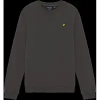 Lyle & Scott sweater - antraciet Grijs Jongens Stretchkatoen Klassieke kraag - maat 164