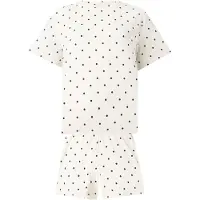 Hunkemoller Korte pyjama lichtbeige / zwart