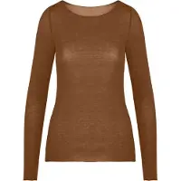Hunkemoller Blouse ' Boatneck Cashmere' bruin
