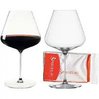 Spiegelau Burgundergläser + Poliertuch Definition 960 ml Set van 2