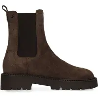 No Stress Donkerbruine suède croco chelsea boots | Maat 42