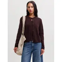 JJXX Gebreid vest 'JXPhiline' chocoladebruin