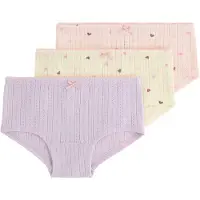 Lindex Onderbroek pasteelgeel / aubergine / lavendel / pastelroze