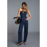 Bershka Jumpsuit donkerblauw
