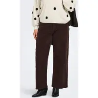 ONLY Carhope Corduroy Broek Met Wijde Pijpen Dames Zwart 50/32
