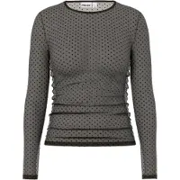 Pieces Shirt 'PCBOBO' donkerbruin / zwart