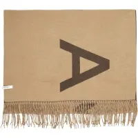 Comma Sjaal chocoladebruin / brokaat