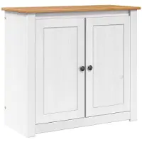 vidaXL Aquarium Stand PANAMA Wit en Bruin 81 x 36 x 73 cm 250 kg