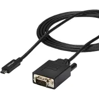 StarTech.com .com CDP2VGAMM2MB, 2 meter, USB-C naar VGA (D-Sub), mannelijk naar mannelijk, directe verbinding