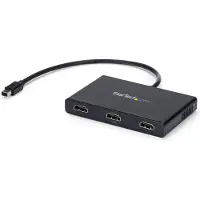 StarTech.com Video/audioreplicator - - MSTMDP123HD - Mini DisplayPort naar 3x HDMI - MST Hub - Zwart
