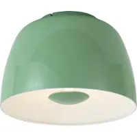 QAZQA Retro plafondlamp groen met witte binnenkant incl. LED 3-staps dimbaar - Vera