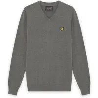 Lyle & Scott Trui ' Golf V Neck Pullover ' grijs gemêleerd