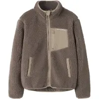 Name It Kids Fleece jas 'NKNMattia' bruin / cappuccino