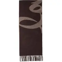 Lala Berlin Sjaal chocoladebruin / ombergrijs