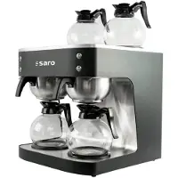 Saro koffiemachine S48T – 2 brouwsystemen, 4 glazen kannen, snelle brouwduur, eenvoudige bediening
