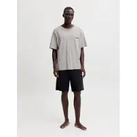 Jack & jones Pyjama kort 'JACEverest' grijs / zwart