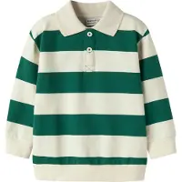 Name it Sweatshirt 'NMMLEV' groen / wit