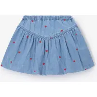 Sissy-Boy Blauwe Denim Rok Met Hartjes | Maat: 110-116