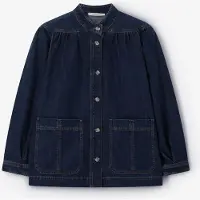 Sissy-Boy Donkerblauwe denim jack met patch zakken | Maat: M