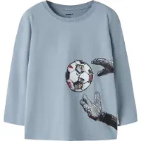Name it Shirt 'NMMLeander' opaal / donkerblauw / wit