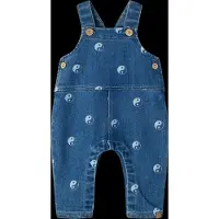 Lil´ Atelier Print Denim Tuinbroek 86 EU Jongens