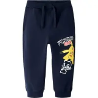 Name it Broek 'NMMJosef Pokemon' navy / geel / wit