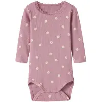 Name it Rompertje/body 'NBFLAUREL' crème / groen / mauve