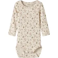 Lil´ Atelier Rompertje/body 'NBFLAGO' beige / groen / olijfgroen / rosa