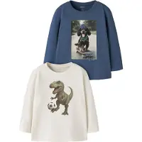Name it Shirt 'NMMVOTO' blauw / groen / zwart / wolwit