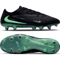Nike Phantom 6 Low Elite IJzeren-Nop Voetbalschoenen (SG) Pro Player Zwart Felgroen