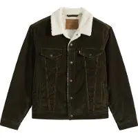Levi's Tussenjas 'Type III Sherpa Trucker' olijfgroen