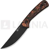CIVIVI Carveth C25040-2, Blackwashed AEB-L, Orange/Black G10 jachtmes