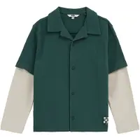 We fashion Overhemd groen / wit